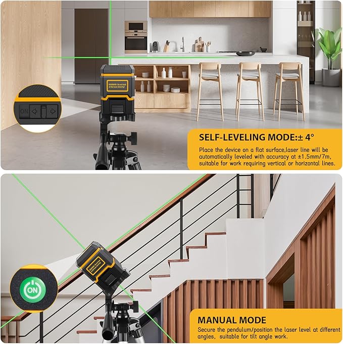 Laser-Level-with-Tripod, Battery Included