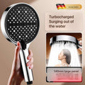 High pressure Silicone Rainfall Shower Head,7-Spray Mode