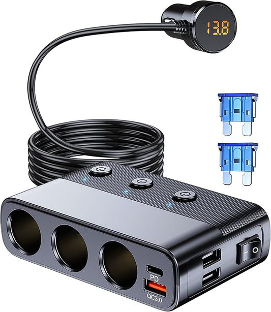 7 in 1 Cigarette Lighter Splitter