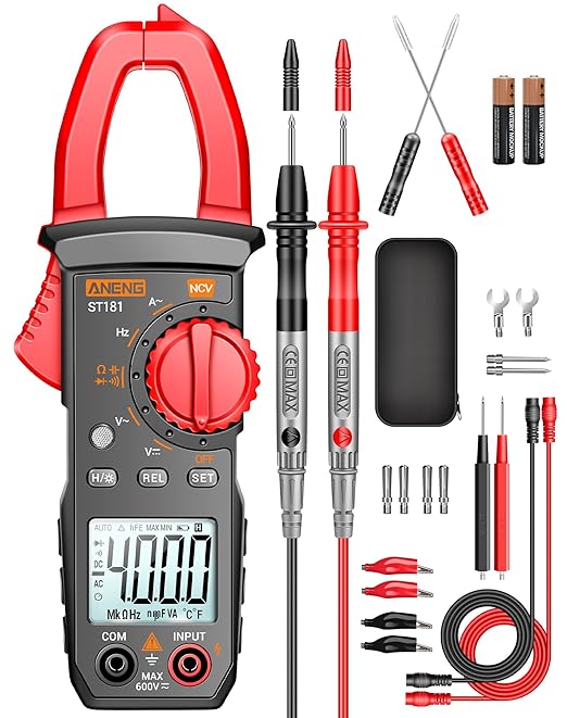ANENG Digital Clamp Meter Multimeter Tester 4000 Counts（battery not included）