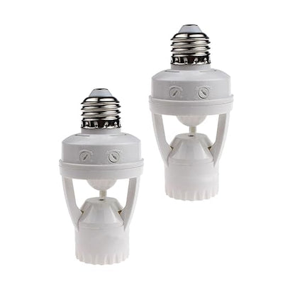 Infrared Sensor Lamp Holder– Auto On/Off, Adjustable Timing & Day/Night Mode!
