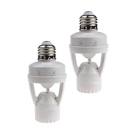 Infrared Sensor Lamp Holder– Auto On/Off, Adjustable Timing & Day/Night Mode!