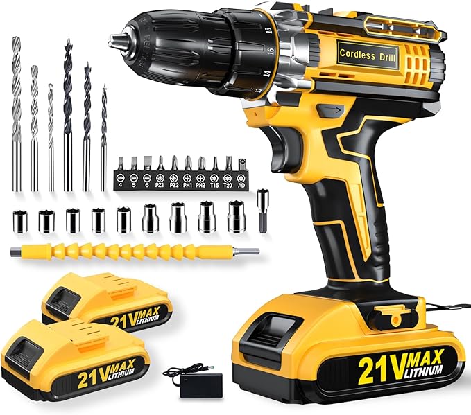 21V Wireless Lithium Drill