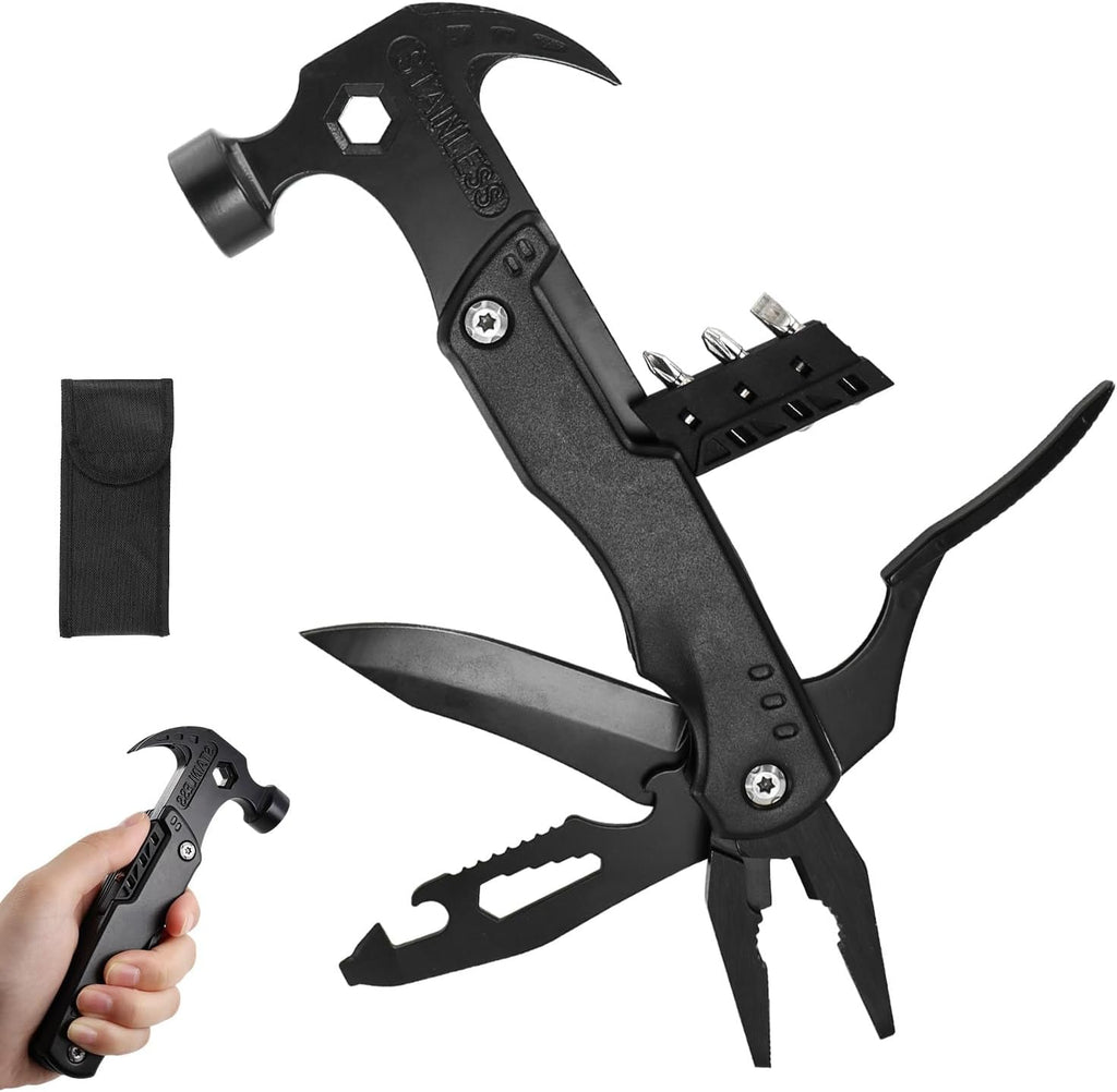 15 in 1 Multitool Hammer Multi Tool Survival Gear Multitool