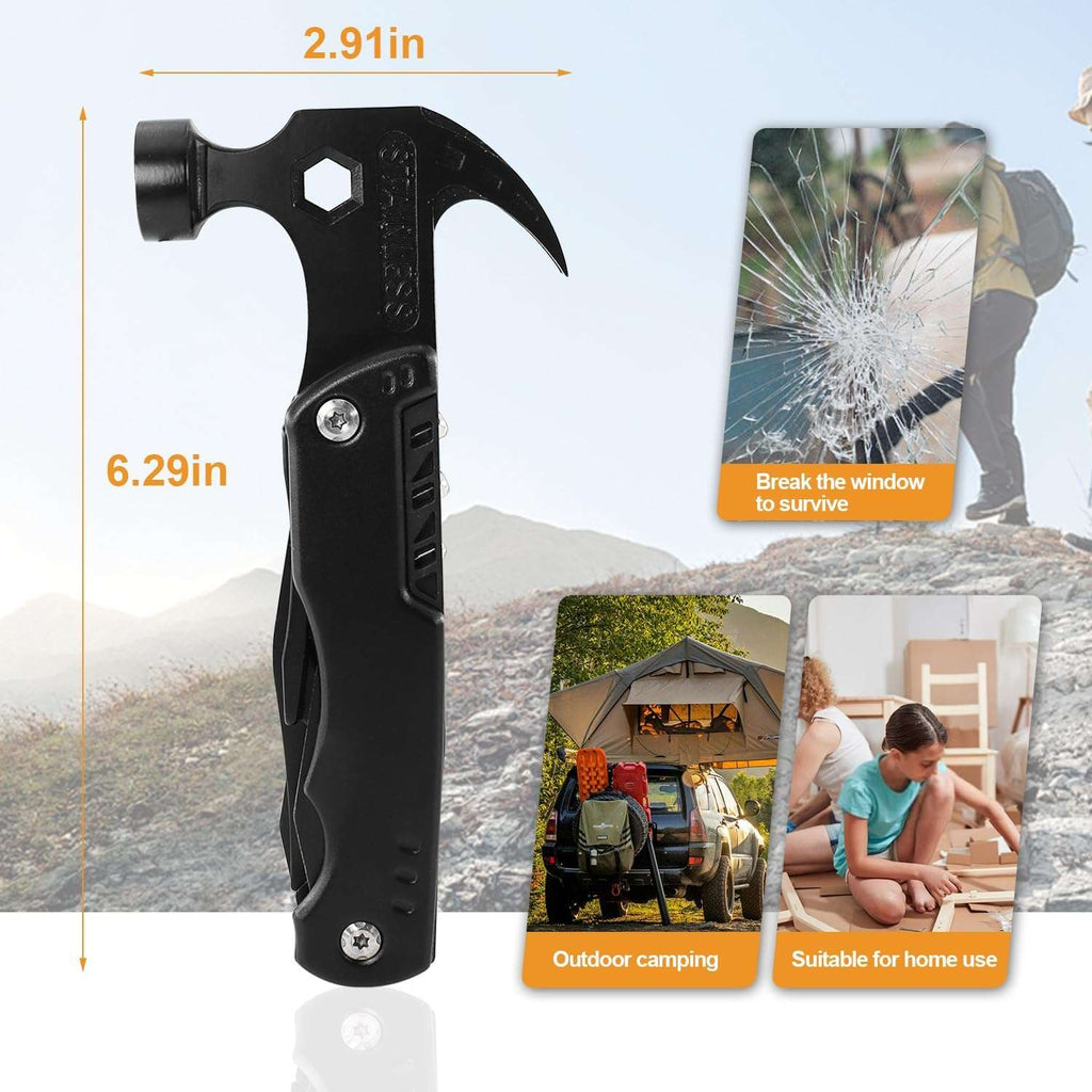 15 in 1 Multitool Hammer Multi Tool Survival Gear Multitool
