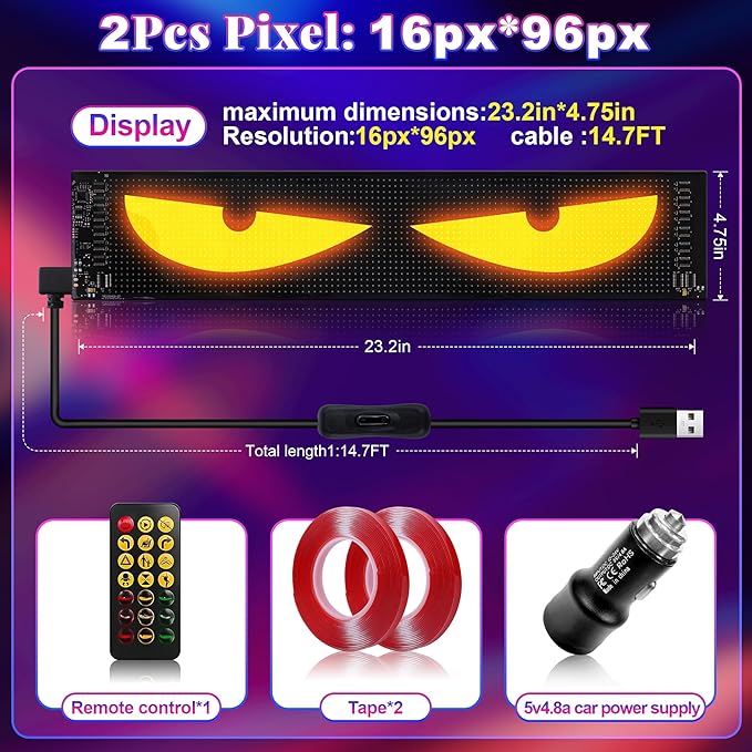 Devil Eyes LED Light Strips