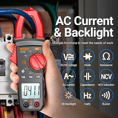 ANENG Digital Clamp Meter Multimeter Tester 4000 Counts（battery not included）