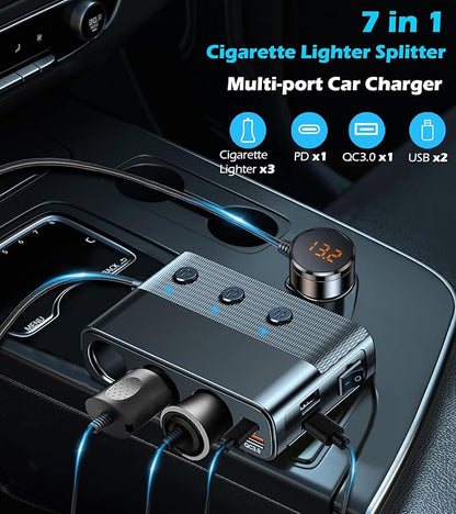 7 in 1 Cigarette Lighter Splitter