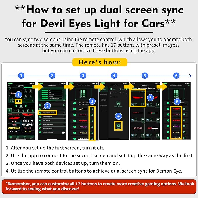 Devil Eyes LED Light Strips