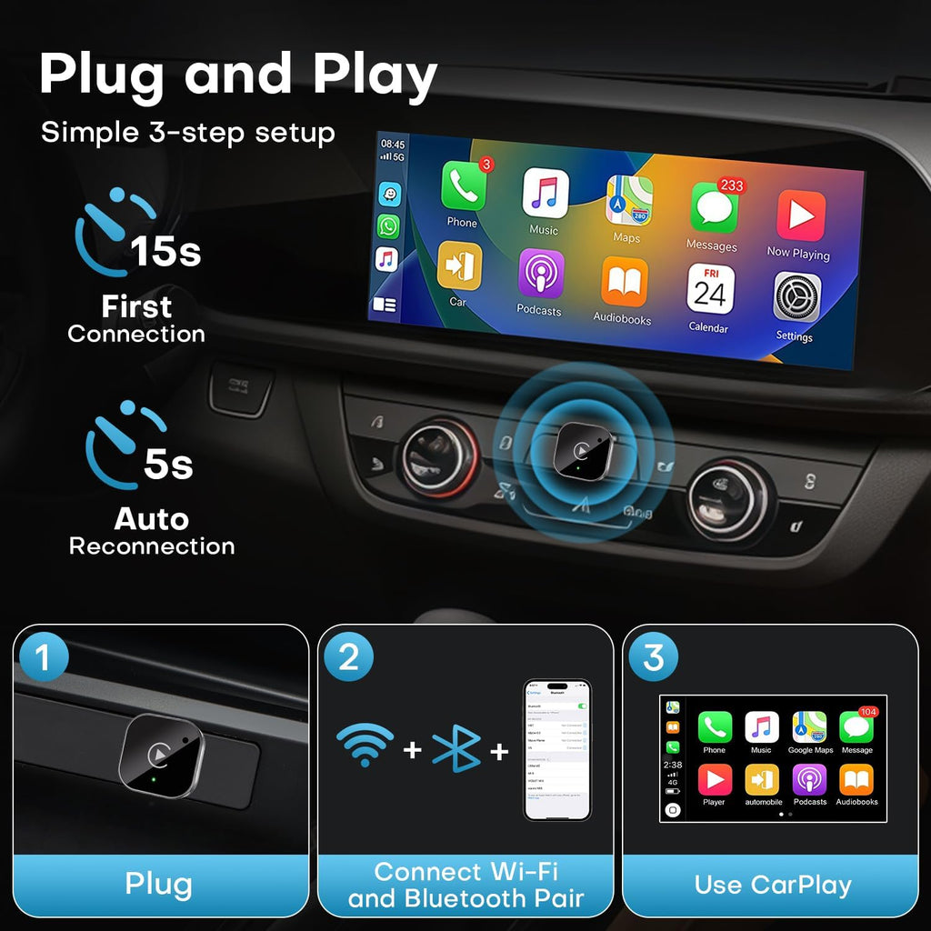 Wireless CarPlay  Auto Adapter