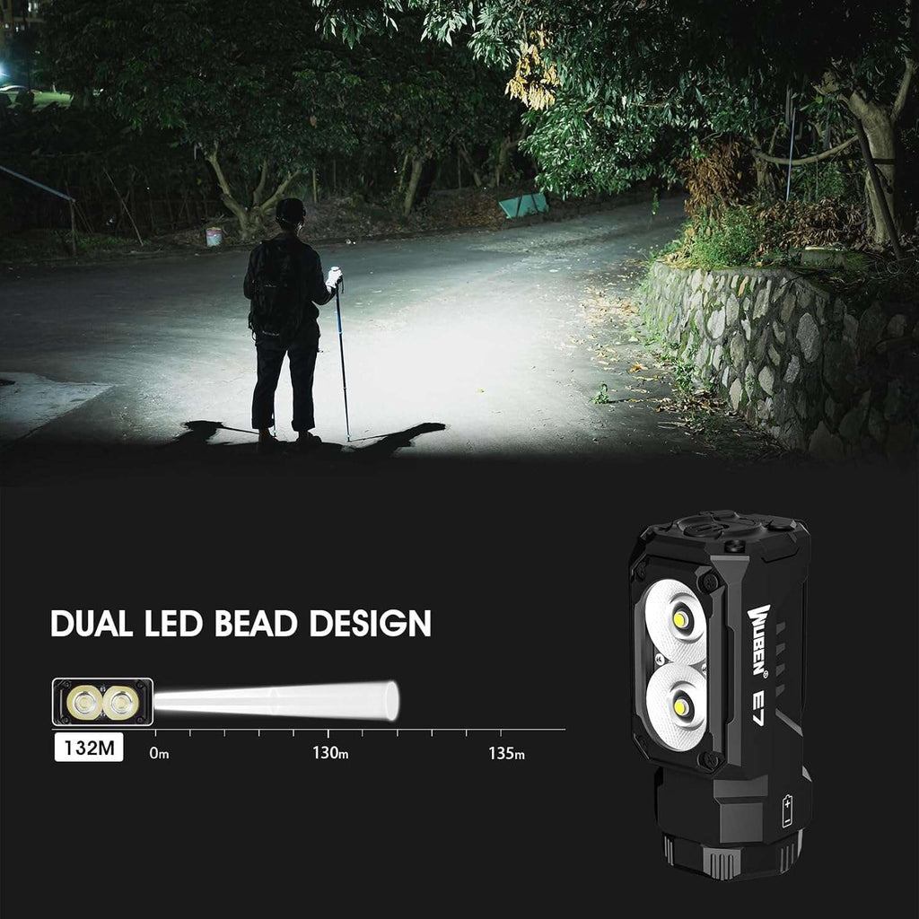 WUBEN E7 EDC Flashlight（fully equipped）