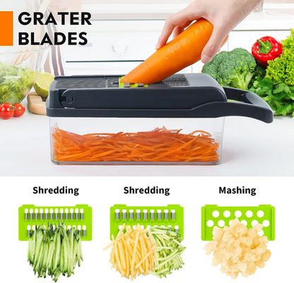 Homely Good – Vegetable Chopper – 16 in 1 multi-functional Mandoline chopper