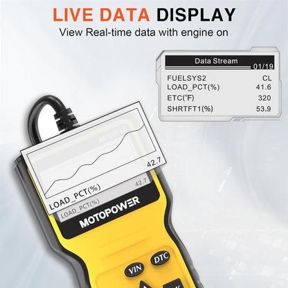 MOTOPOWER MP69033 Car OBD2 Scanner Code Reader Engine Fault Scanner