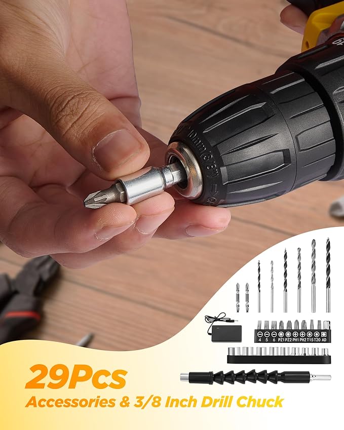 21V Wireless Lithium Drill