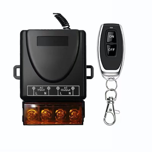 433Mhz Wireless Remote Control Switch AC 110V 120V 240V 220V 30A Relay Receiver with 2 Transmitters for Light Water Pump Household Appliances Farm Irrigation and Electrical Equipment