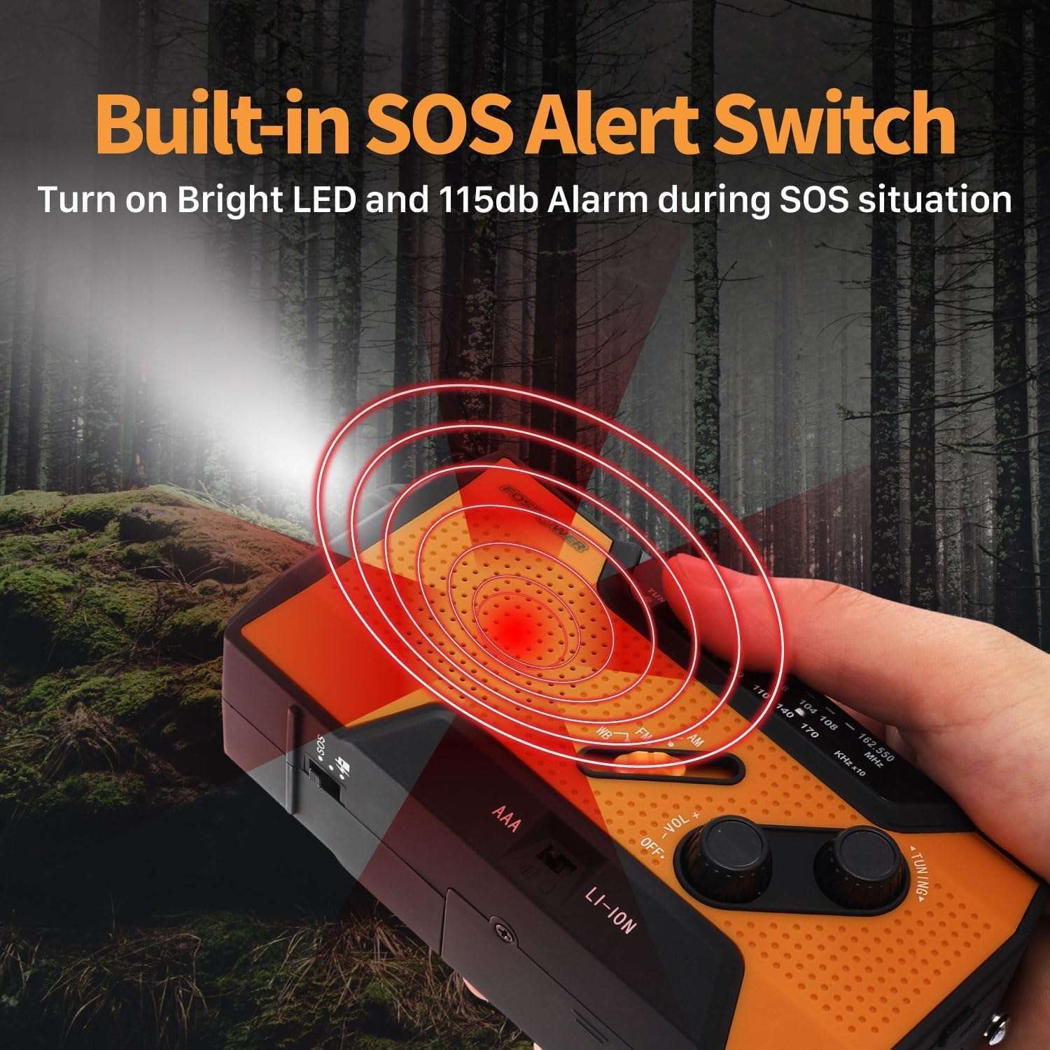 Emergency Weather Radio A1 5000mAh Portable Power Bank