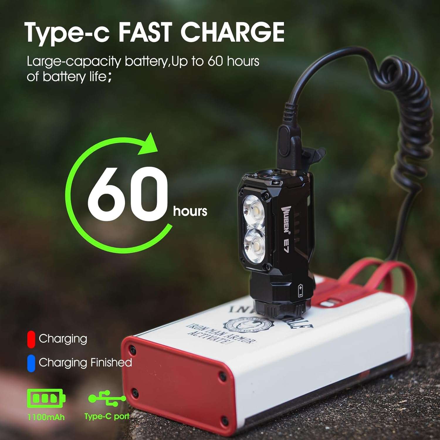 WUBEN E7 EDC Flashlight（fully equipped）