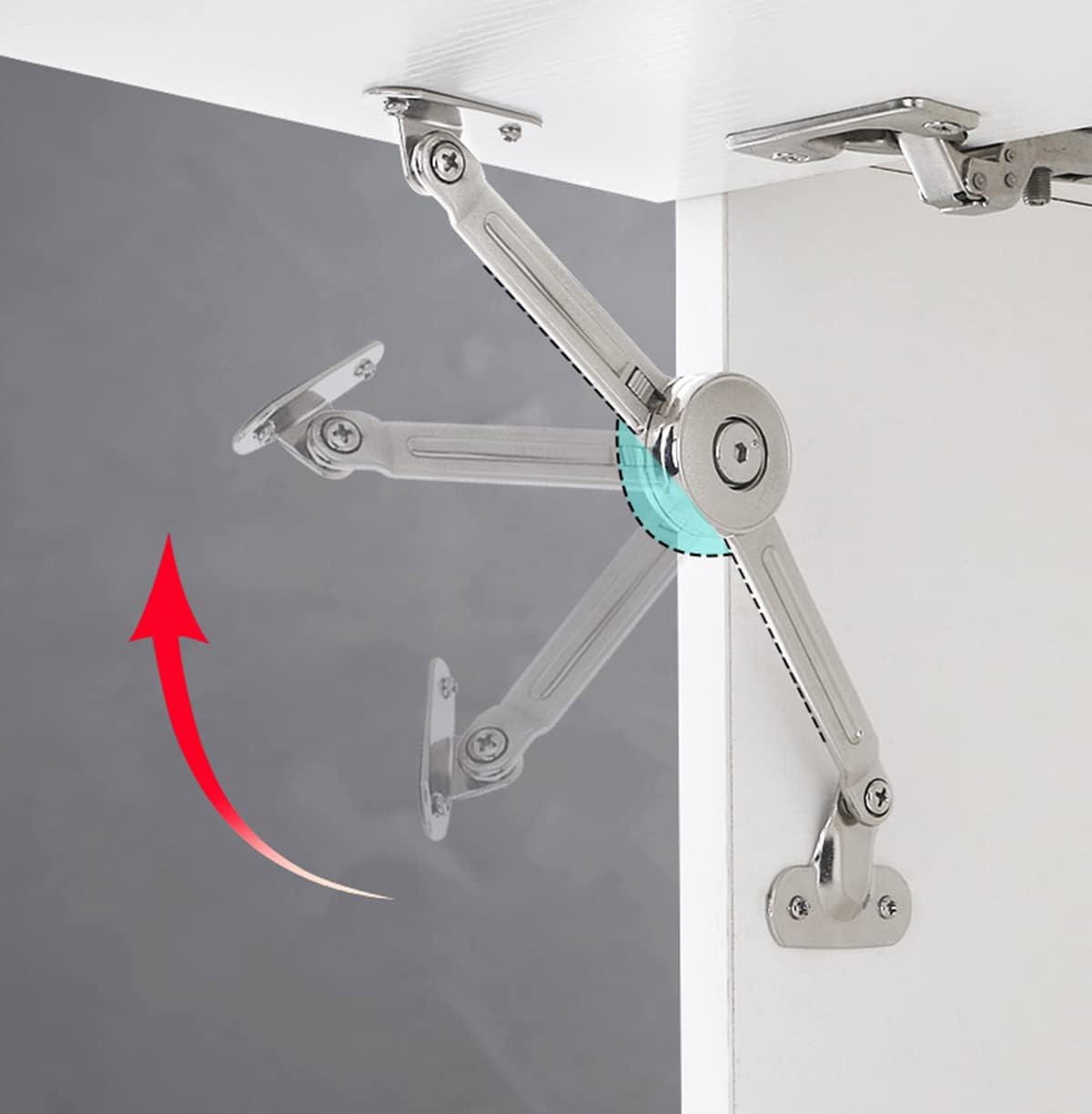 2 Packs Cabinet Cupborad Furniture Door Lift Stay Support Hinge Damper