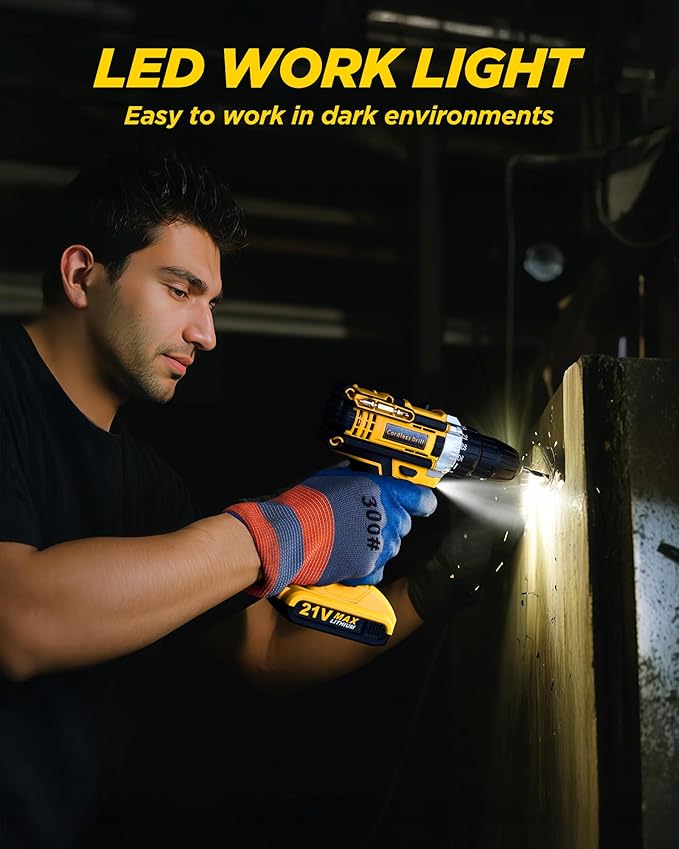 21V Wireless Lithium Drill