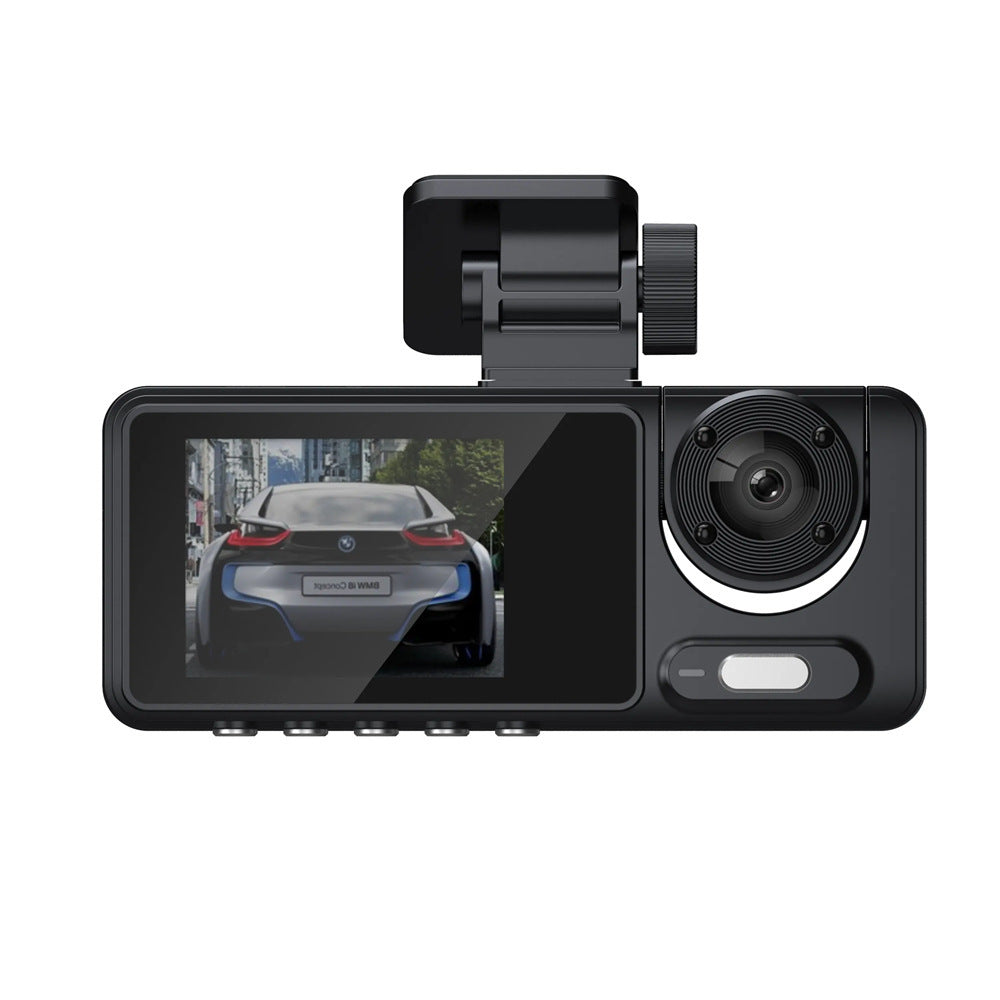 3 Channel Dash Cam Front and Rear Inside, Bulit a 32GB Card, Dash Camera for Cars