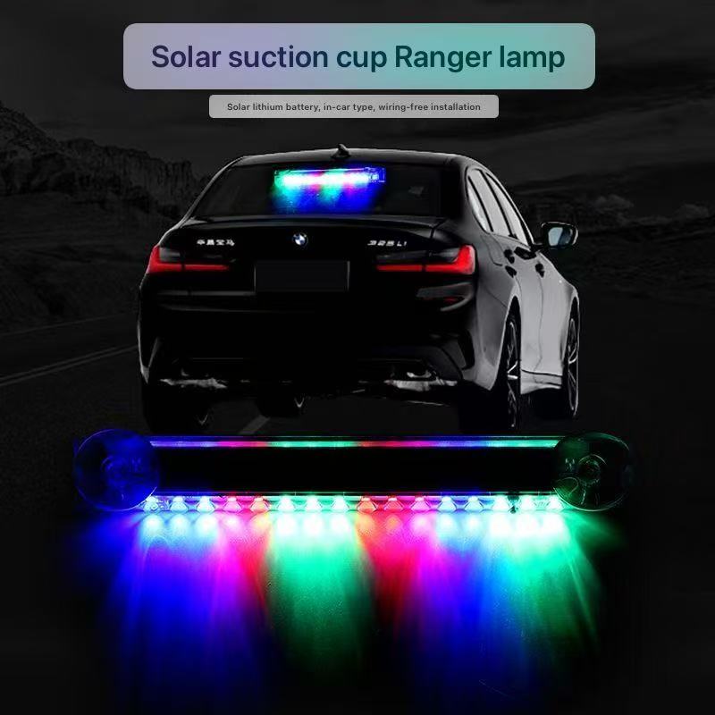 Solar-Powered Suction Cup Warning Strobe Light