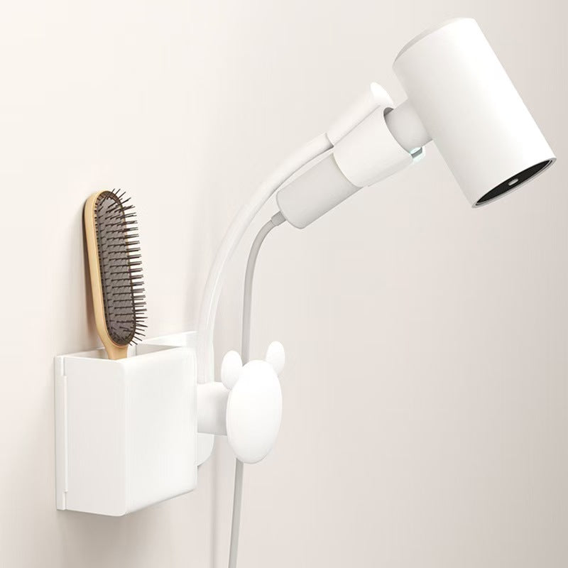 Hands Free Hair Dryer Holder Wall Mount