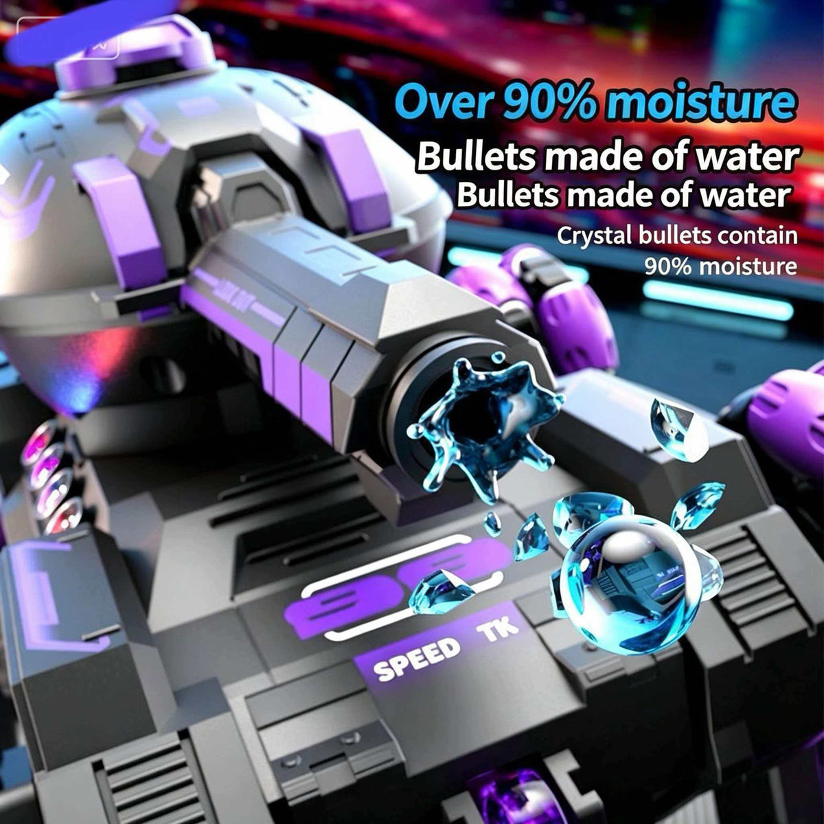 RC tank launch water bombs